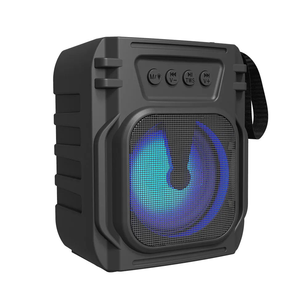 Portable Bluetooth speaker in colour 3107 with compact design and USB charging cable