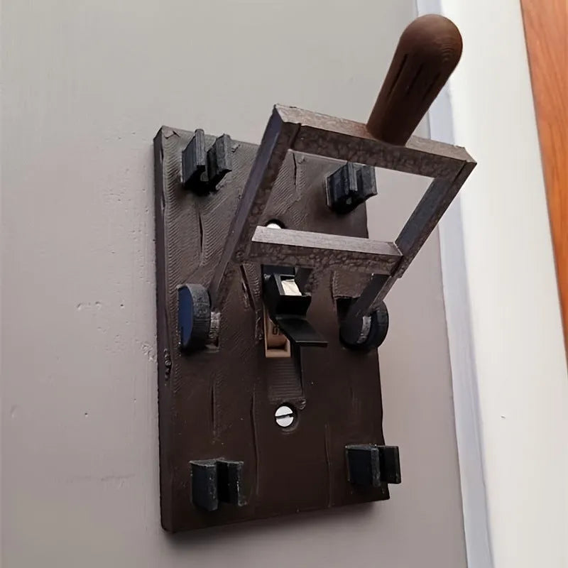 Retro-style single control mechanical wall switch with toggle, model DZ1V1.