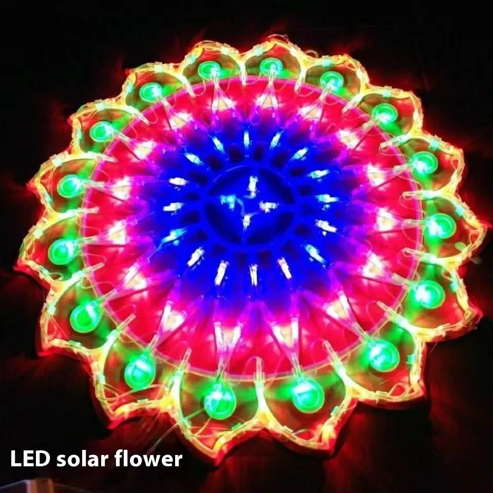 Outdoor Christmas decorative string lights with peacock, flower, love heart and star shapes IP44 rated