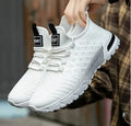 Men's casual shoes with breathable mesh upper in solid colour options
