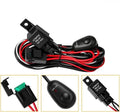 Automotive LED roof work light wiring harness with 2 metre silicone cable and one-to-two connectors