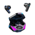 X15 wireless in-ear Bluetooth gaming headset with charging case, shown in optional colours with IPX4 splash-proof rating.