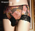 Men's ice silk mesh underwear briefs in mid-waist design showing multiple colour options