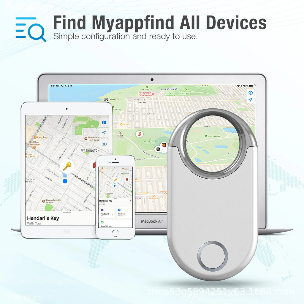 Black and white GPS anti-lost tracking device for pets and children with compact design