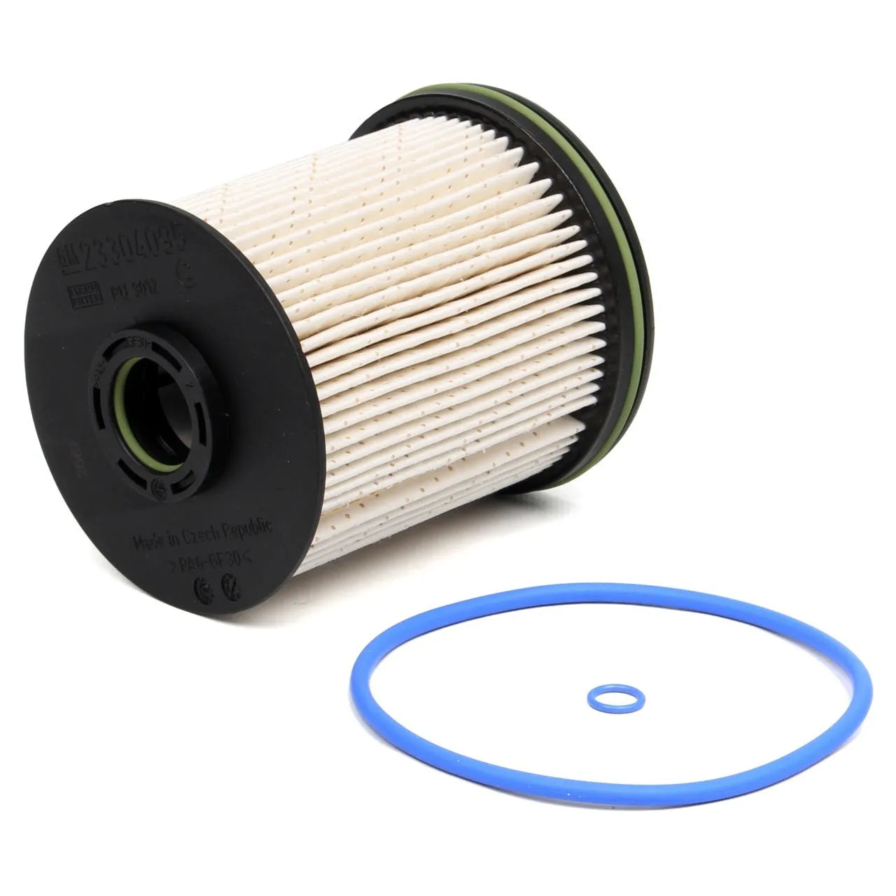 Vauxhall Opel Astra diesel fuel filter element with gasket kit showing dimensions