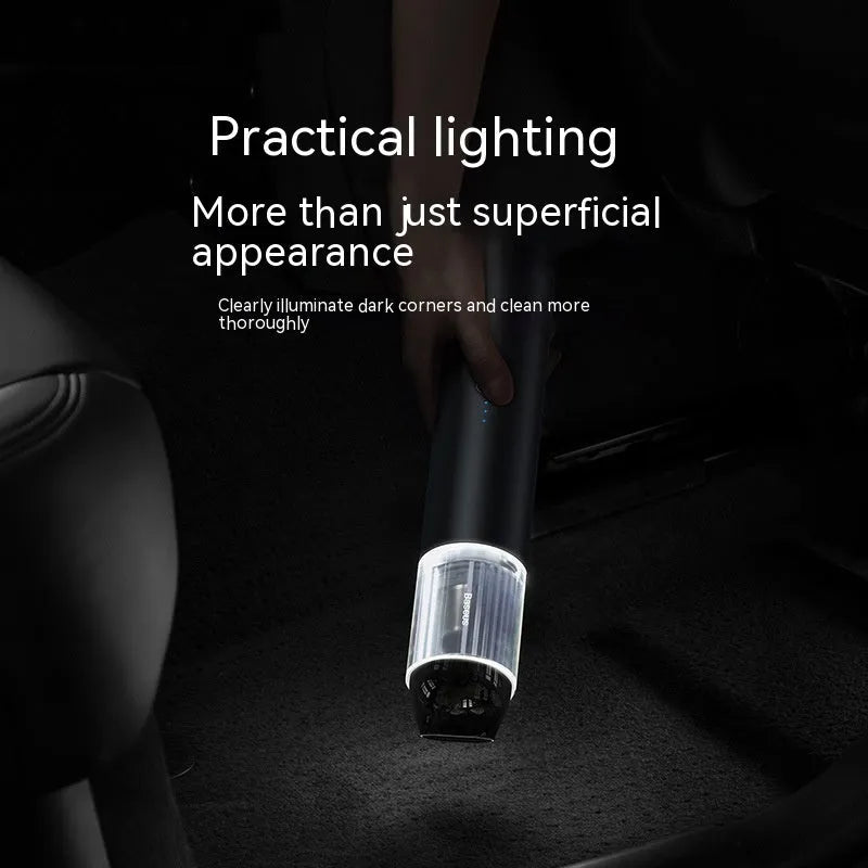 BASEUS A3 wireless car vacuum cleaner in black or silver with high power 135W motor