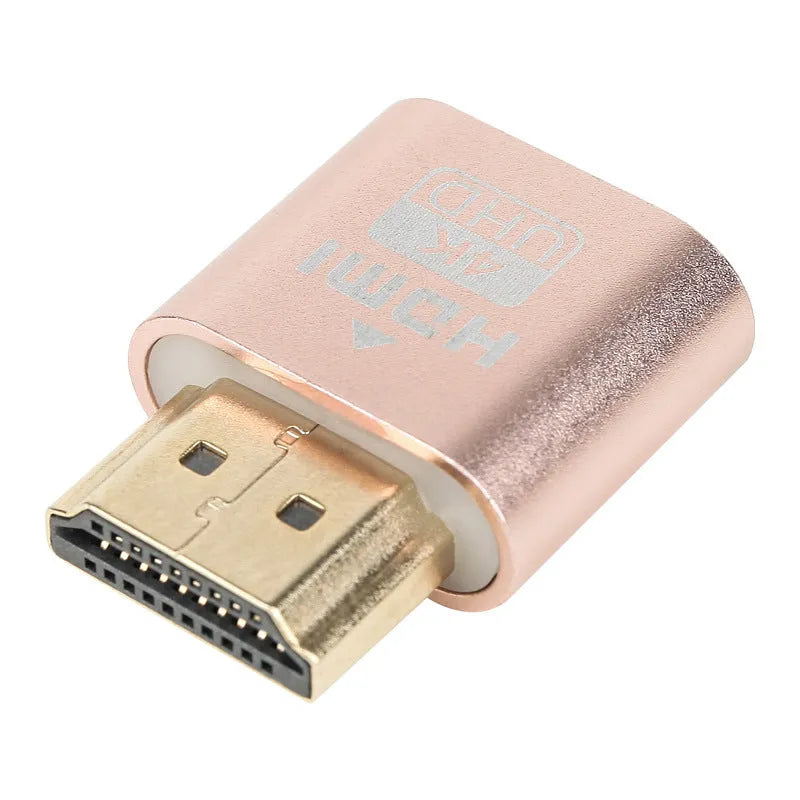 Compact 26.5mm wireless HDMI dummy plug adapter for graphics card virtual display simulation.