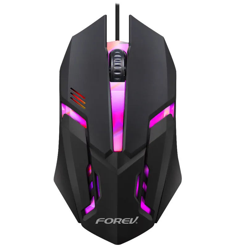 Black 104-key gaming keyboard with backlight and gaming mouse bundle on desktop