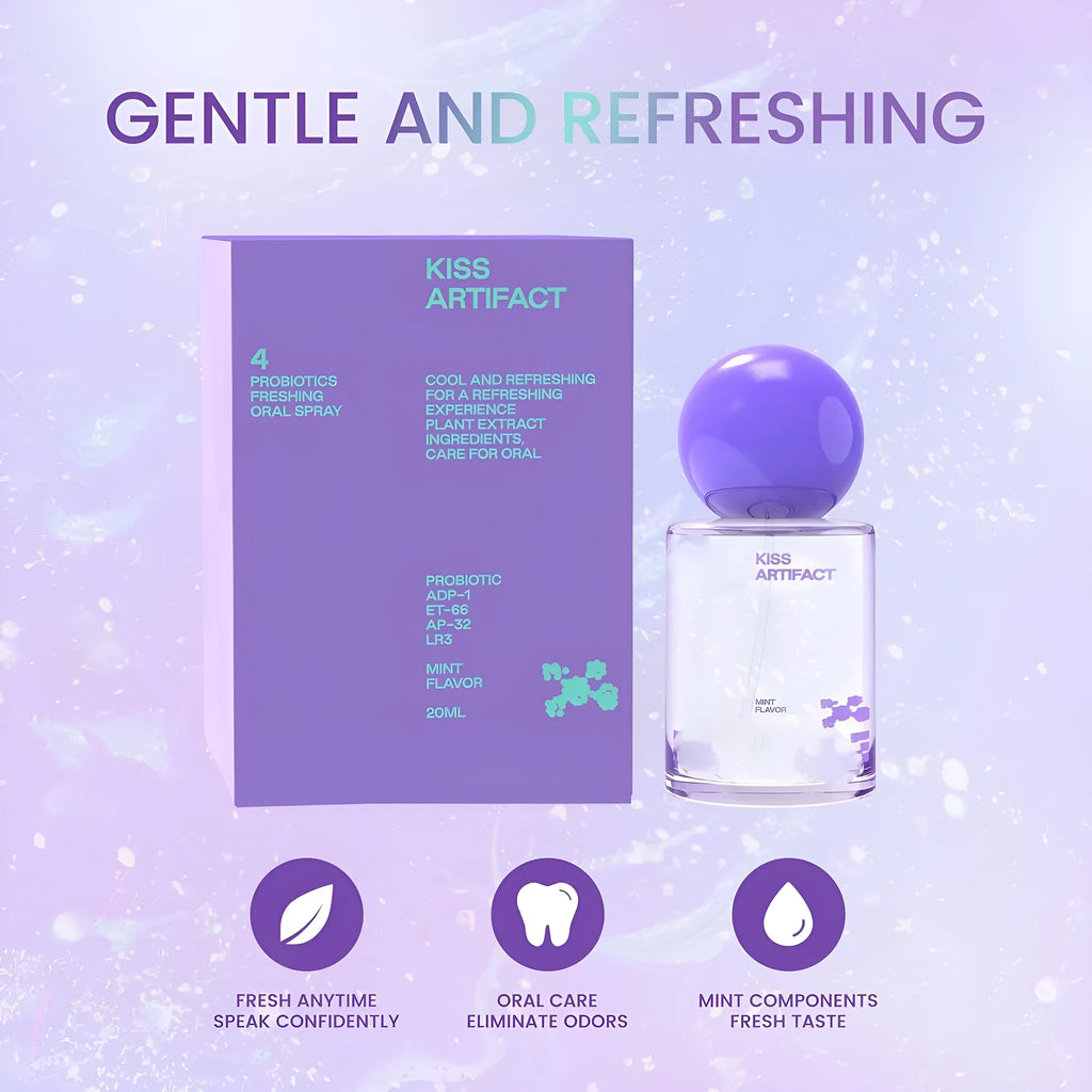 20ml portable probiotics oral spray bottle with spray nozzle for hydrating oral care