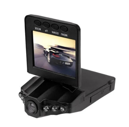 H198 HD six-light infrared night vision car dash cam recorder on a dashboard