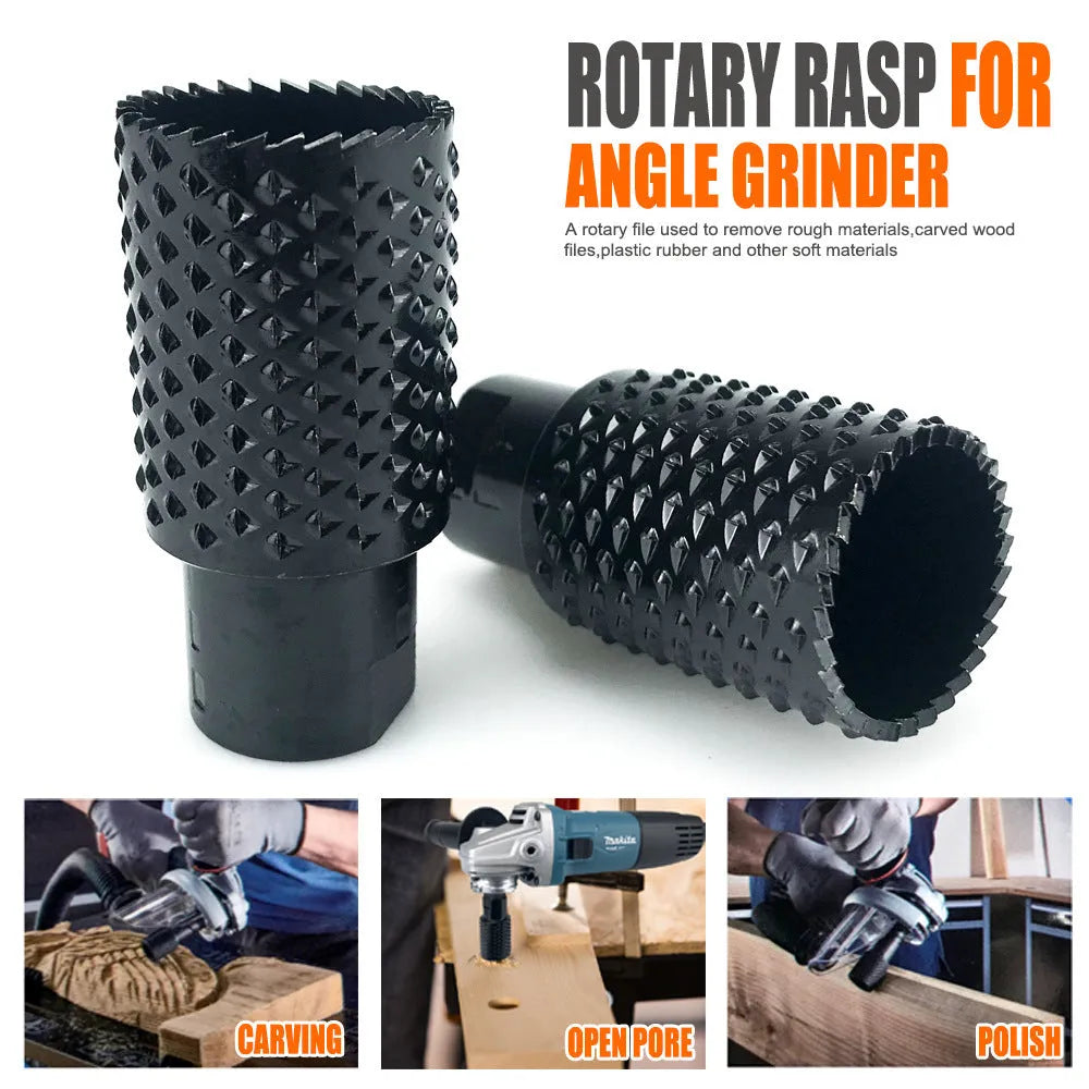 Angle grinder grinding head with spherical shape and M10/M14 thread compatibility