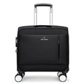 Black 18-inch Oxford cloth business luggage with universal wheels and carry-on size