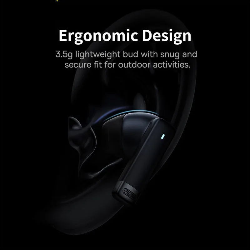 Pearl White and Obsidian Black true wireless earbuds with charging case, featuring active noise cancellation and IPX5 rating.