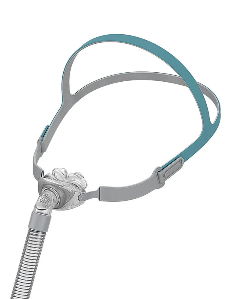 Ventilator nasal pillow replacement kit with silicone cushion and headband
