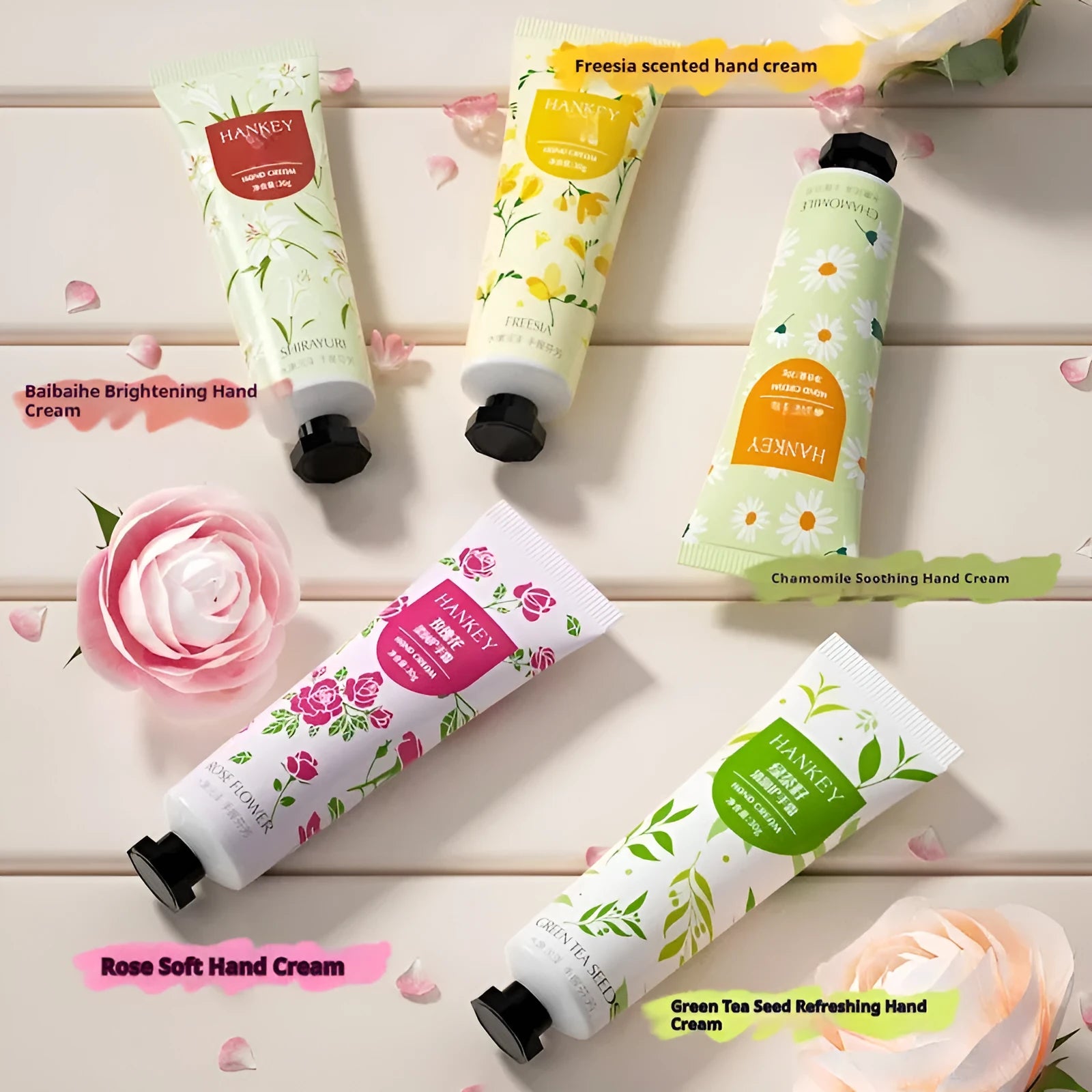 30g fruit hand cream container with natural fragrance options for dry skin moisturising