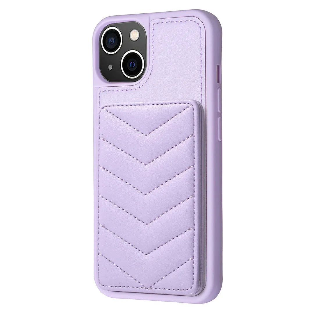 Flip PU phone case with crossbody strap for iPhone 11-15 series in black colour