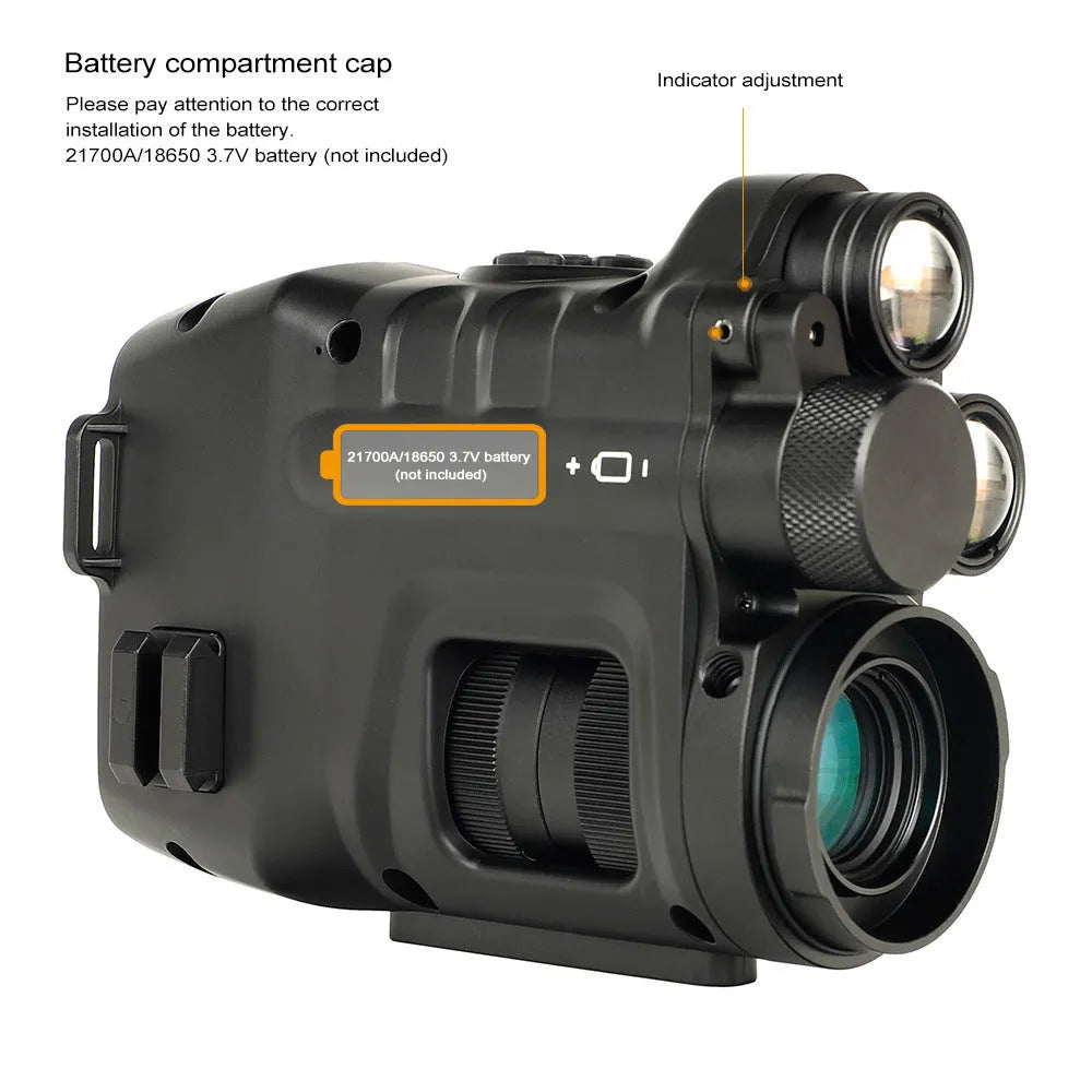 CY789 HD Photography Night Vision Instrument Sets Of Aiming compact scope 106x97x47mm on dark background