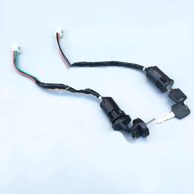 Waterproof plastic electric door lock actuator for car central locking systems with wiring connectors