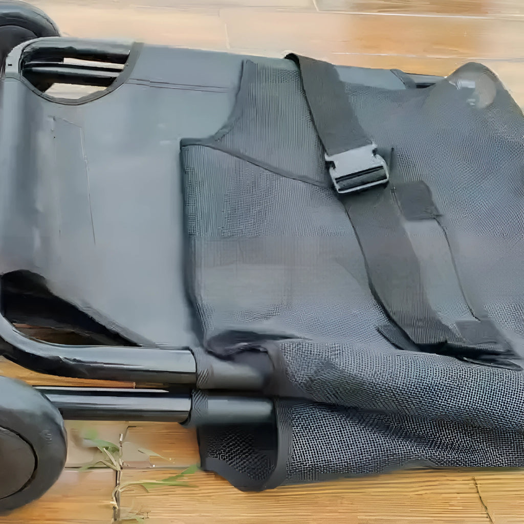 Large black foldable aluminium alloy pet stretcher for emergency dog transport