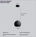 Ball chandelier table lamp in post-modern design with configurable head count and colour options
