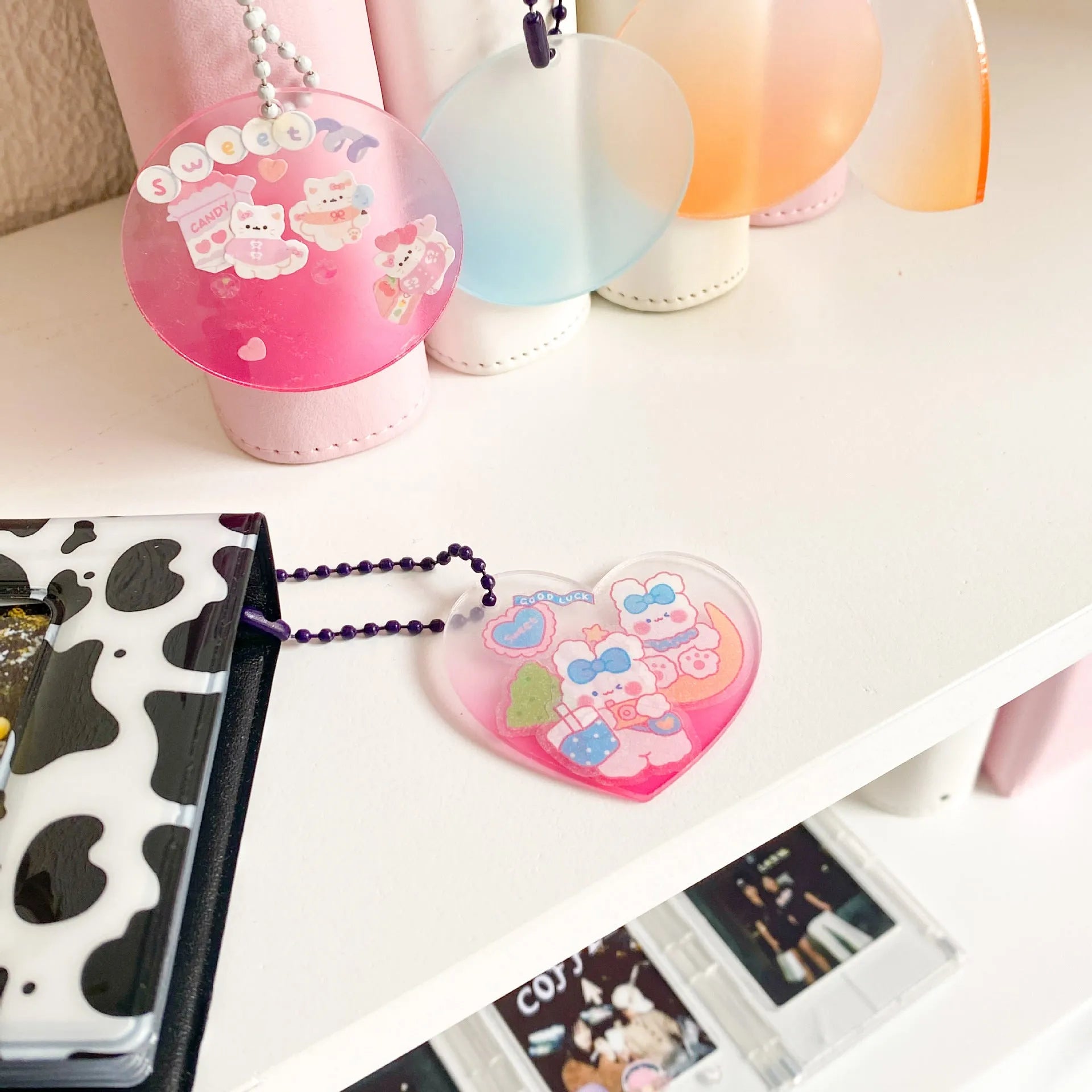 Colourful PVC waterproof cartoon stickers for notebook and planner decoration