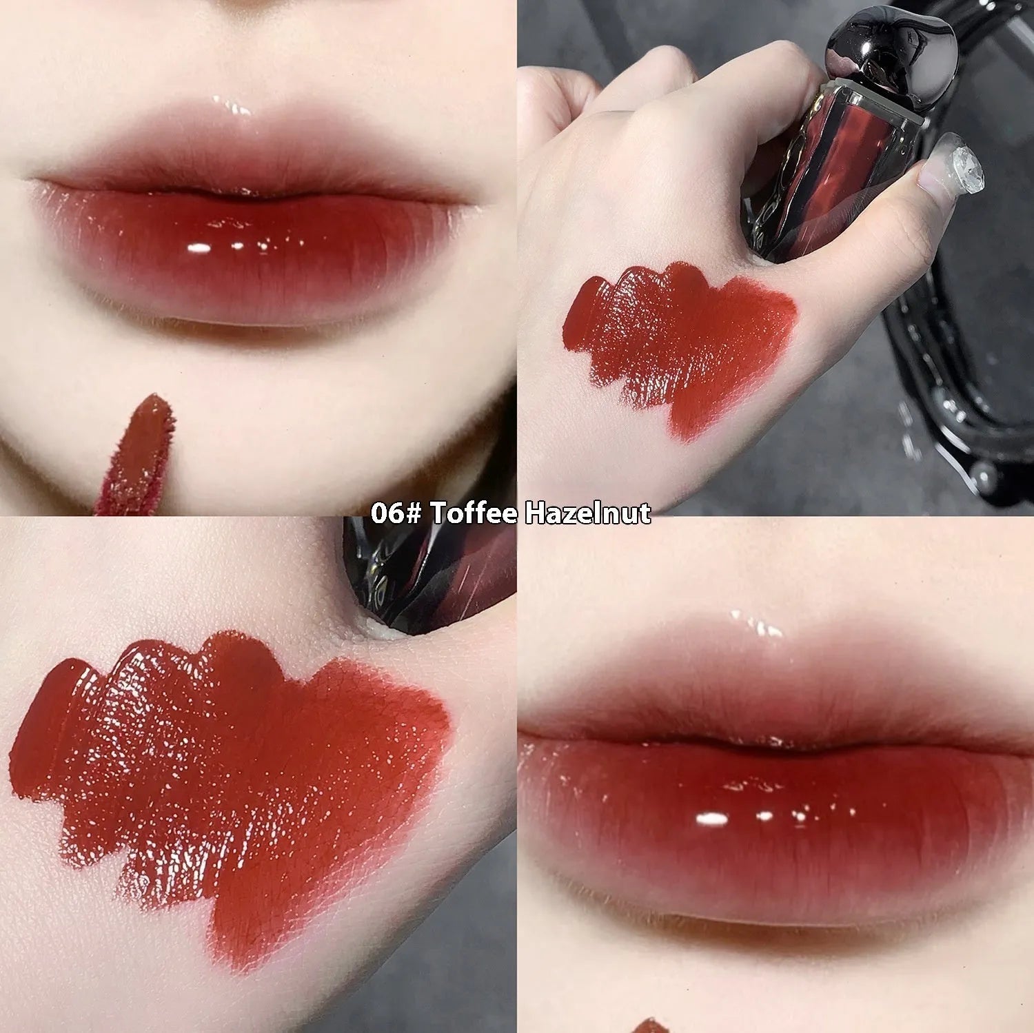 Glacier Lava lip lacquer mirror lip gloss in water light makeup formula