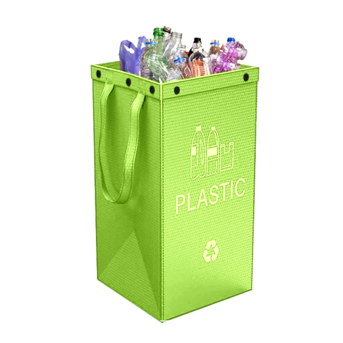 40-litre blue household plastic bin with waterproof construction for indoor waste classification