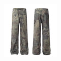 Men's straight leg camouflage jeans with digital pattern in picture colour