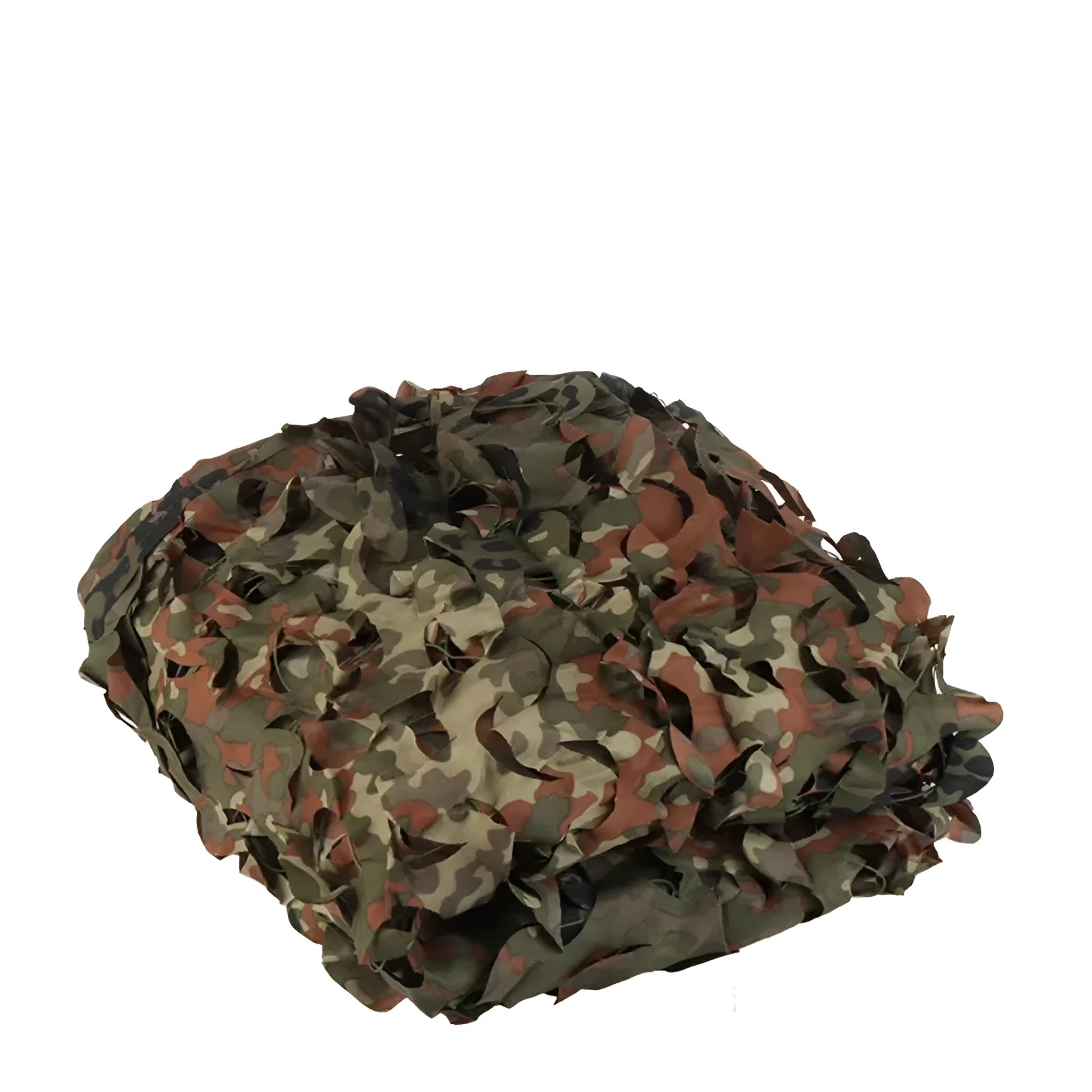 Green camouflage net with five pattern options for outdoor concealment and sun protection