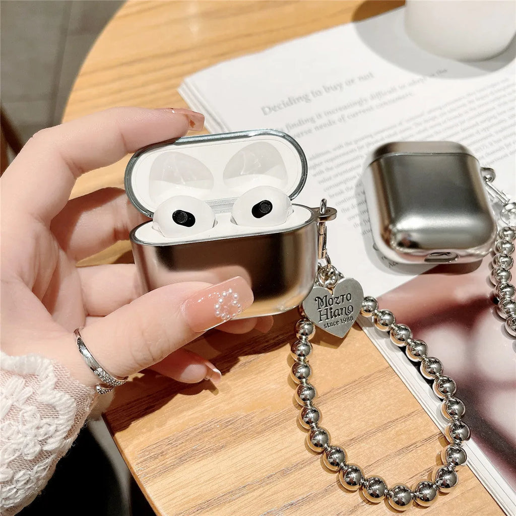 Matte plating protective TPU case for Apple AirPods and AirPods Pro earphones.