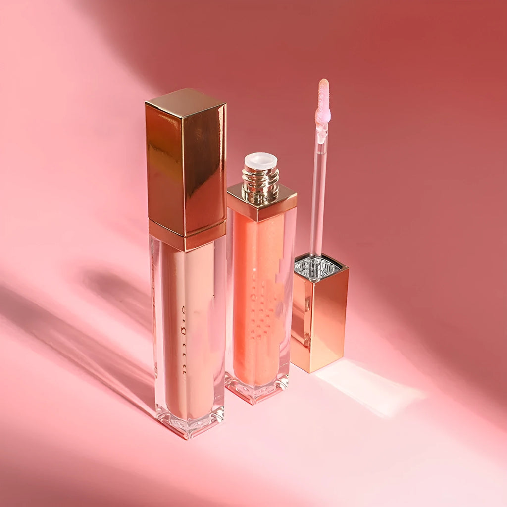 Matte lip gloss water mist in 7ml tube with twenty colour swatches from #01 to #20 for no-stain cup wear