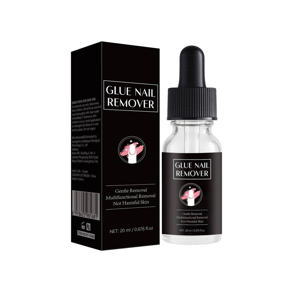 20ml bottle of FP-A066 nail glue remover for acrylic and gel nail adhesive removal