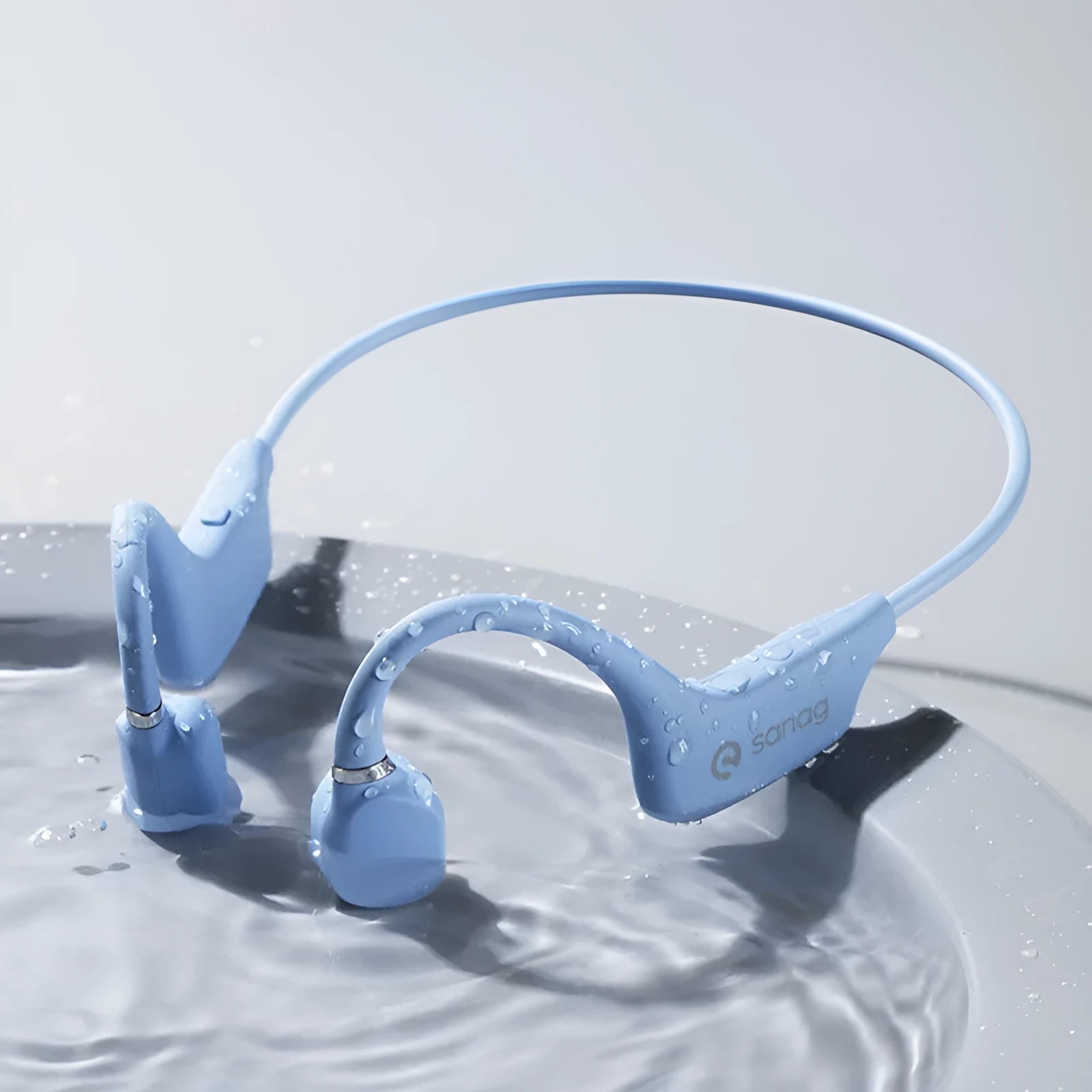 Bone conduction Bluetooth sports headset in neckband design with six colour options