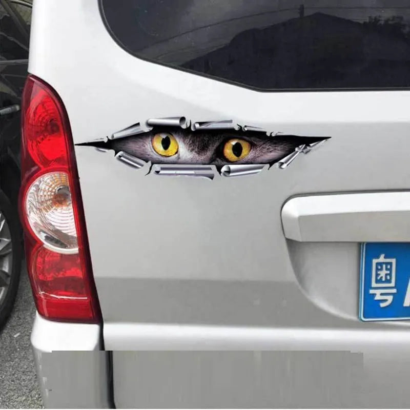 Tiger Eye or Eagle Eye pattern 3D car sticker for door and bumper decoration