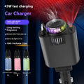 Perfume Starry Sky 120W fast charge car charger with triple cigarette lighter sockets and aromatherapy spray