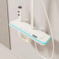 Aluminium digital display shower set with temperature control in white or grey finish