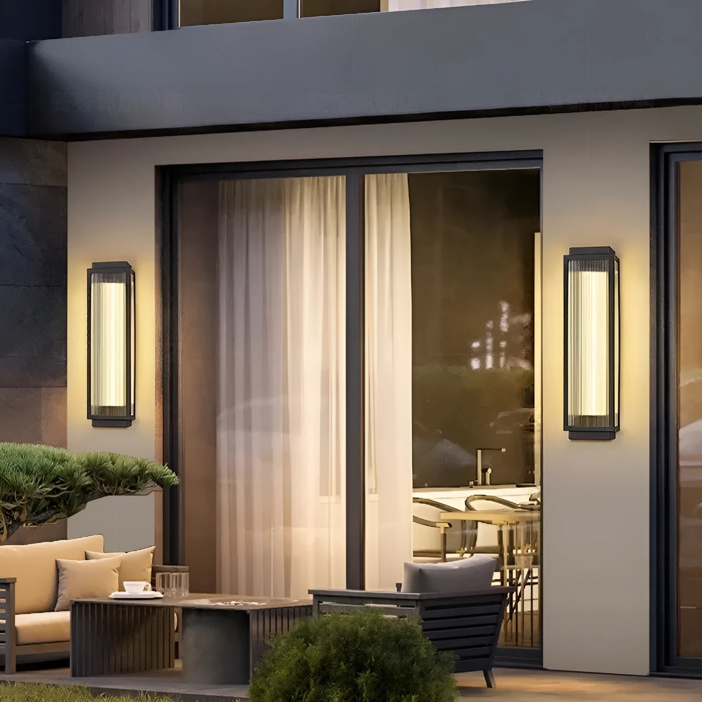 Stainless steel waterproof outdoor wall lamp for garden courtyard lighting