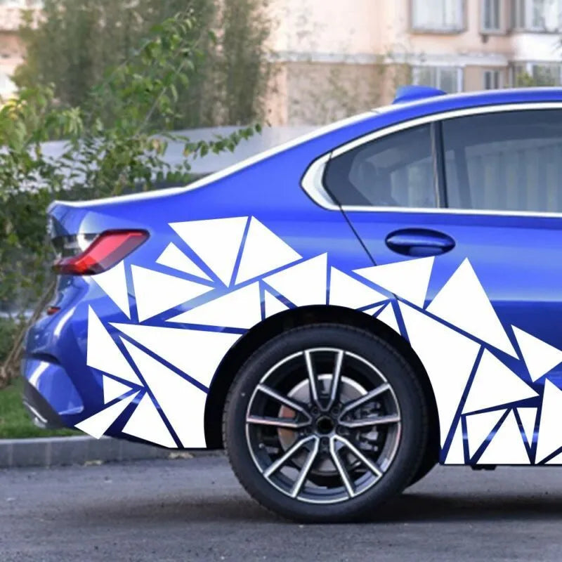 Roll of 200cm x 60cm car decoration vinyl sticker in five colour options for waistline and wheel applications