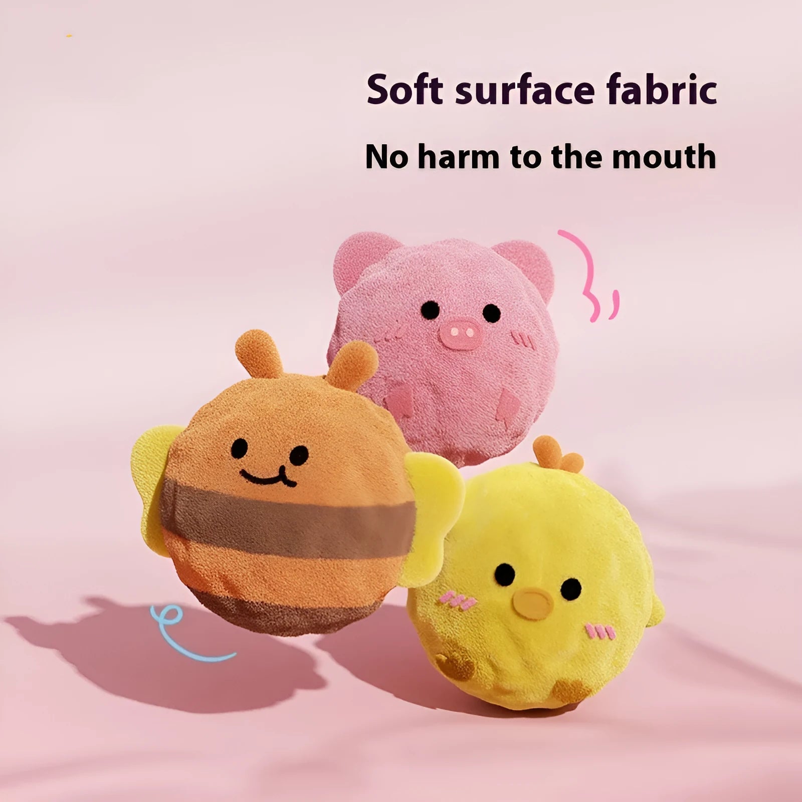 Dog cartoon acanthosphere sounding toy for pet molar teeth cleaning in spherical shape