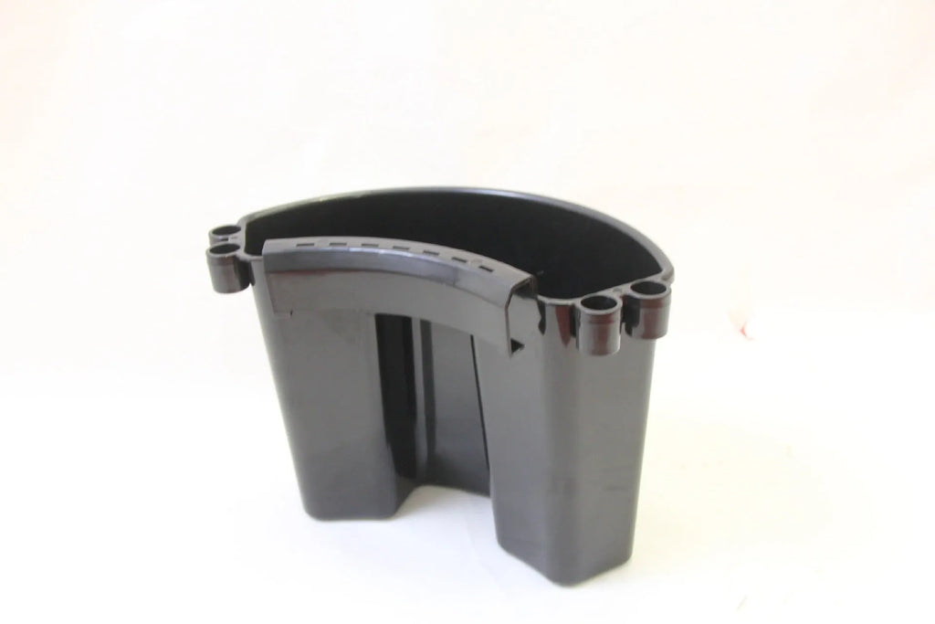 PP plastic car wash bucket in available colours: black, blue, pink and red