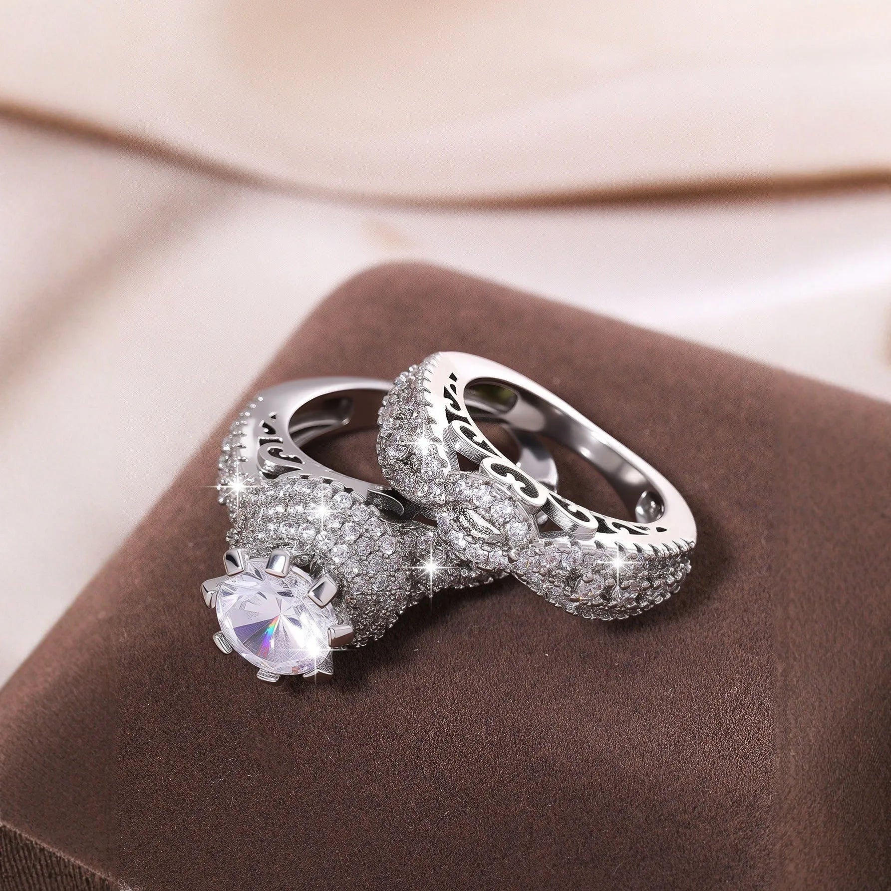 Alloy fashion ring for women with polished finish in Style1 option