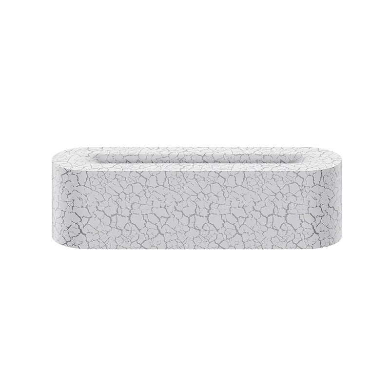 Square black and white USB lava flame aroma diffuser humidifier on a desktop