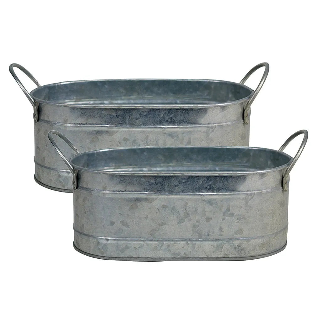 Iron sheet desktop succulent flowerpot with metal construction for small plants