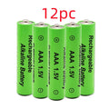 Green alkaline rechargeable AA battery with 3000mAh capacity and 1.5V high voltage label