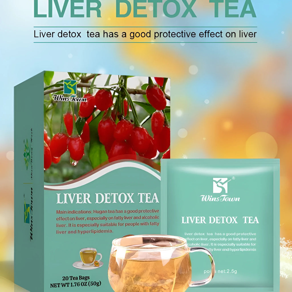 Box of herbal substitutional tea containing 50g of medicinal food homology tea leaves.