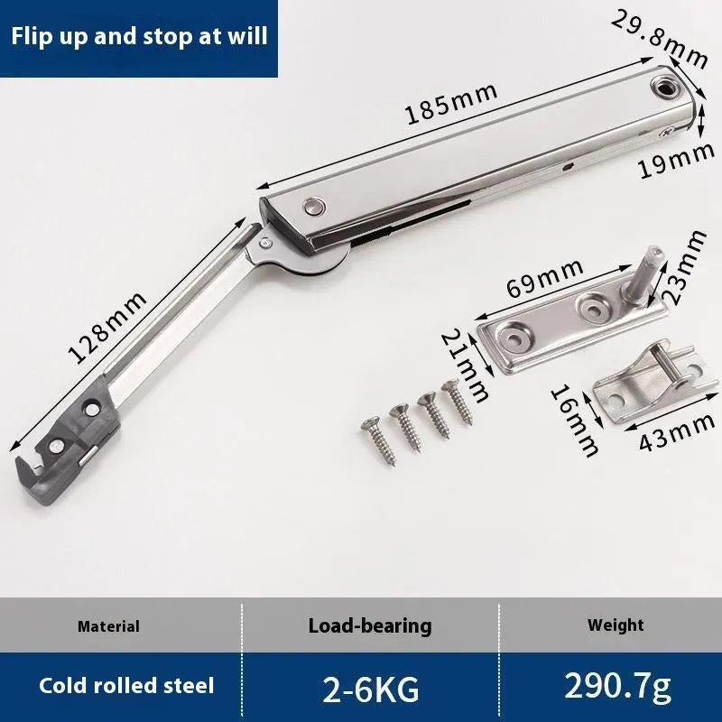 Cold rolled steel CRS tatami cabinet support rod with spring jackstay mechanism