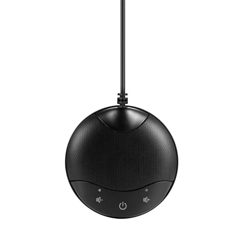 Black A7 USB condenser microphone for conference calls and gaming voice chat