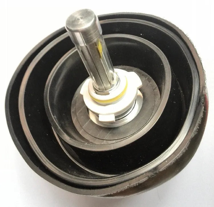 Silicone car headlight dust cover with IP68 waterproof rating in closed and open style options