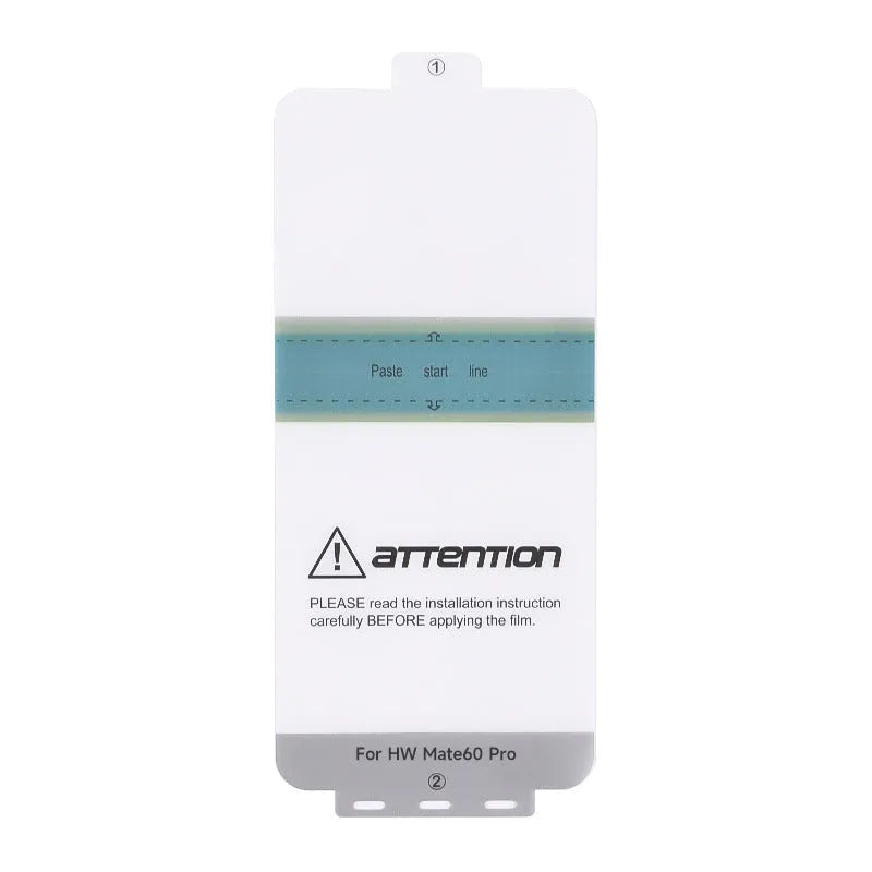TPU screen protector for Huawei Mate60 and Mate60Pro phones with installation tool