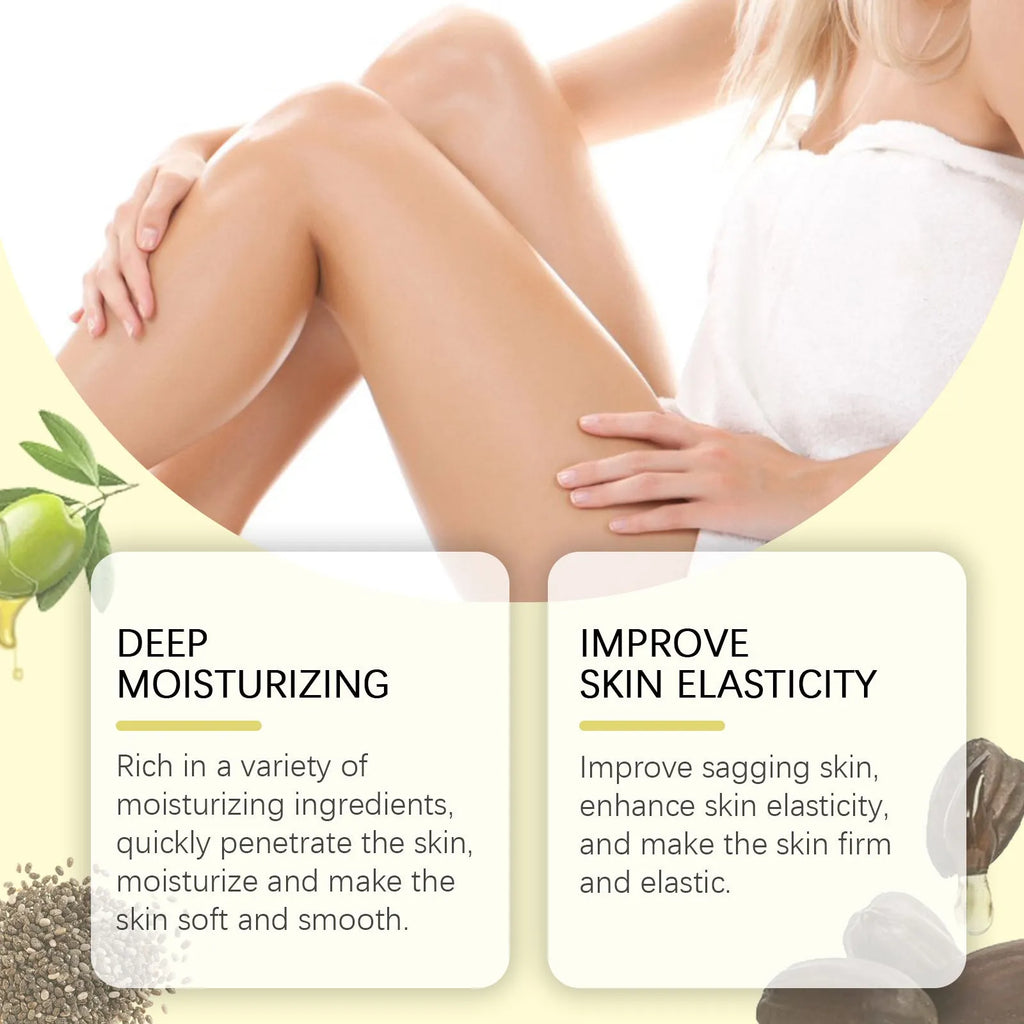 Skin care kit with 100ml nourishing oil and 100g firming cream for body application